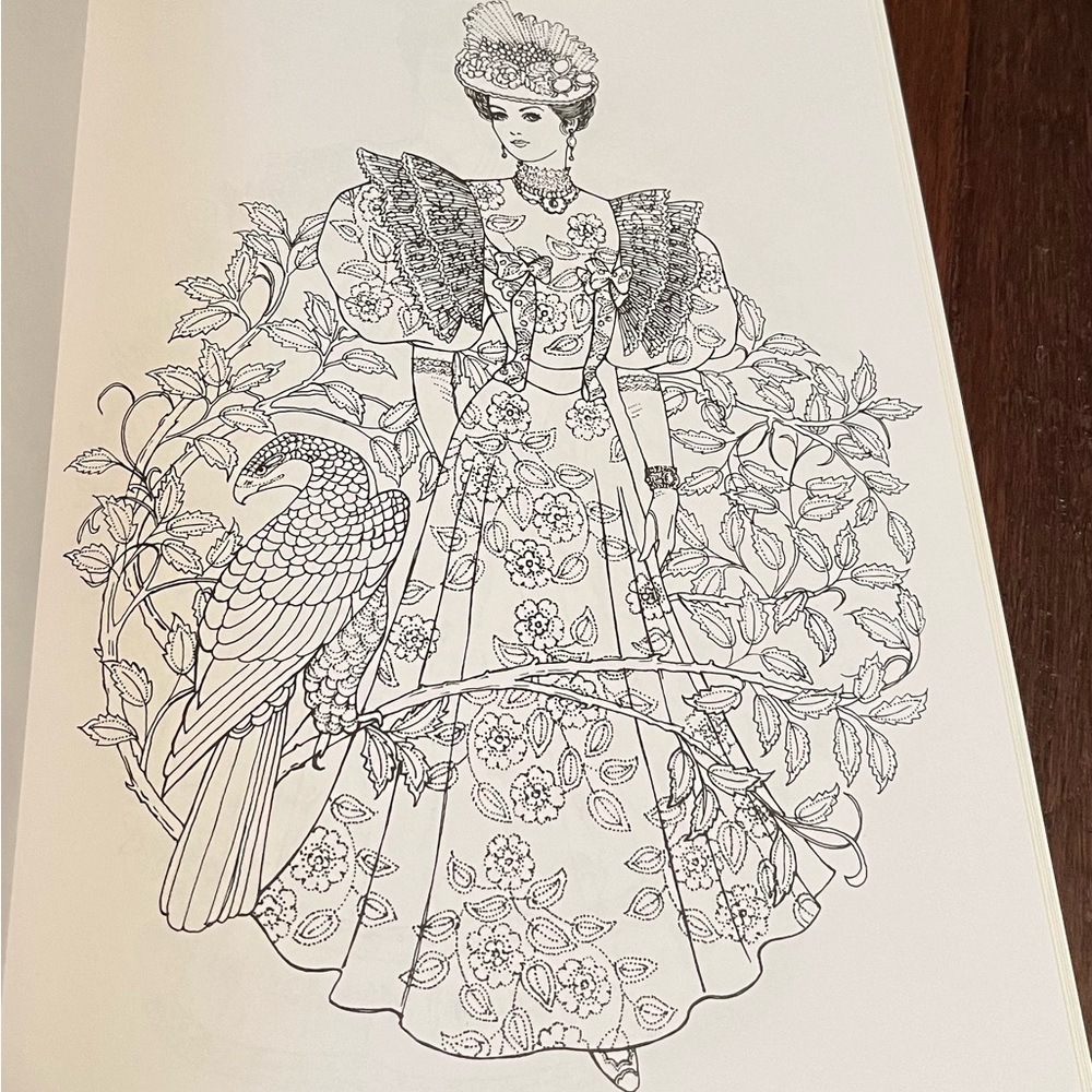 Coloring Book Set - Fabulous Fashions & Art Nouveau - Picture 6 of 8